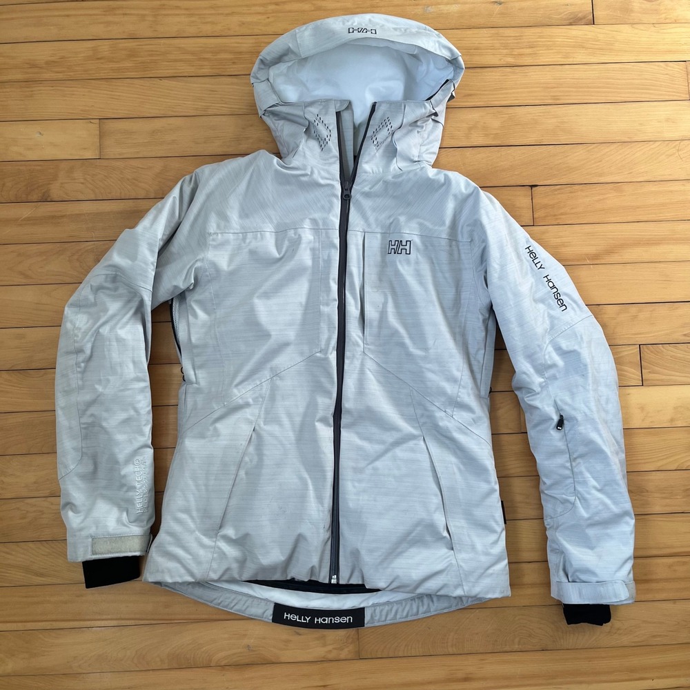 Helly Hansen Helly Tech Professional Womens Ski Jacket Grey Fitted Medium